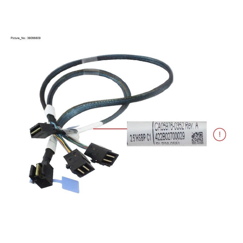 38066809 - MINISASHD CABLE. INT RAID TO 2.5X8 FHSBP