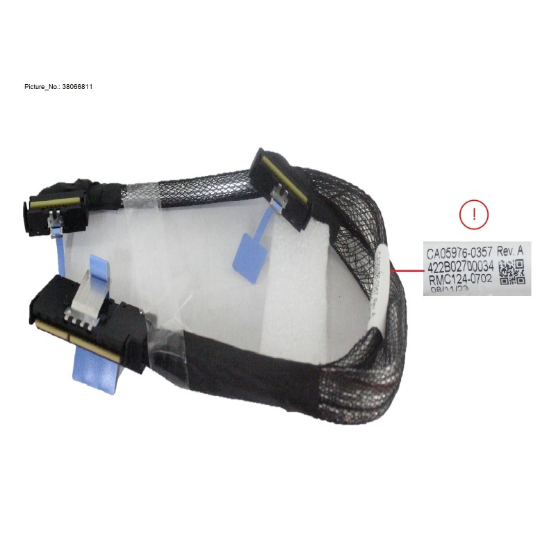 38066811 - MCIO CABLE. MB TO 2.5X10 FHSBP. 1 TO 2
