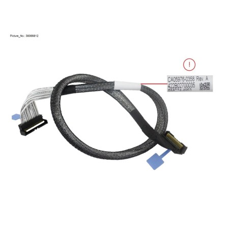 38066812 - MCIO CABLE. MB TO 2.5X10 FHSBP P4. 1 TO