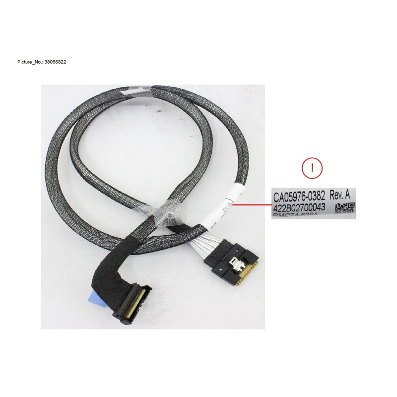 38066822 - NVME CABLE. SLOT1 C1 P2 TO 2.5X10 FHSBP