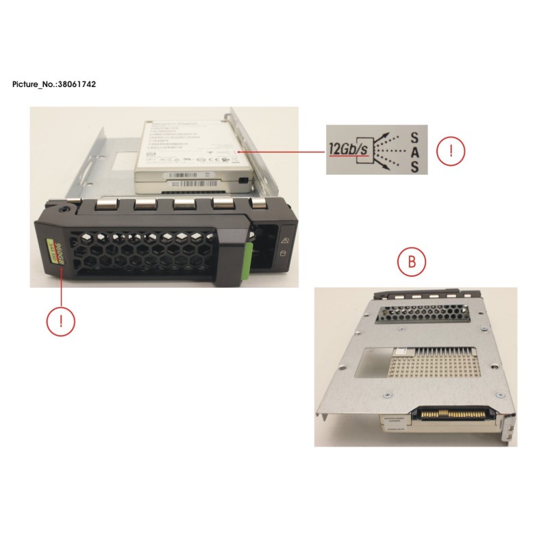 38061742 - SSD SAS 12G 960GB READ-INT. 3.5  H-P EP