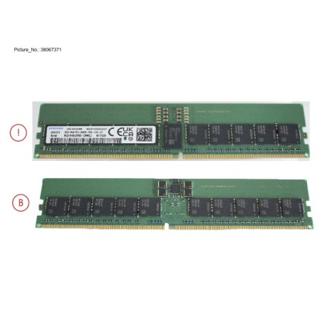 38067371 - 32GB (1X32GB) 2RX8 DDR5-5600 R ECC