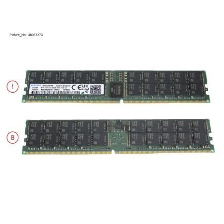 38067373 - 64GB (1X64GB) 2RX4 DDR5-5600 R ECC