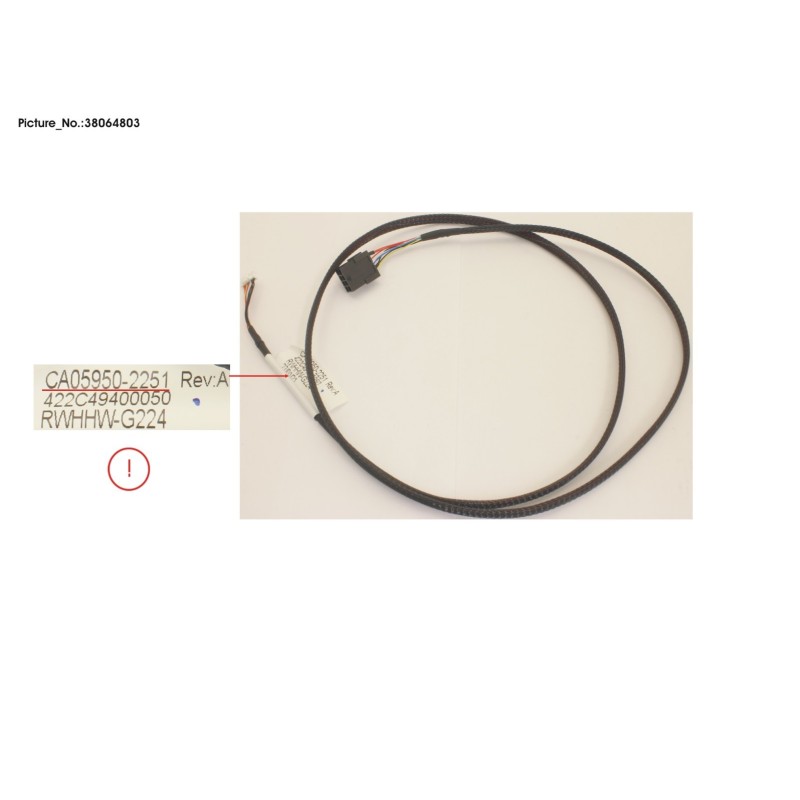 38064803 - FBU CABLE (REAR PCIE SLOT 2.3 COUGAR5)