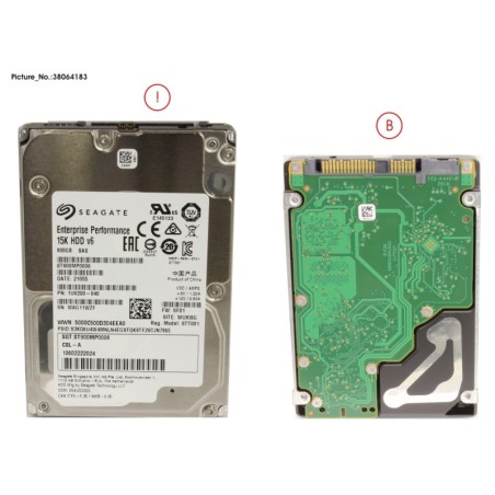 38064183 - HD SAS 12G 900GB 15K SFF HP EP