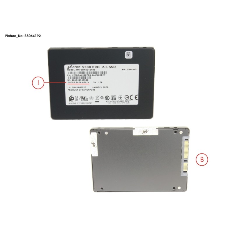 38064192 - SSD SATA 6G RI 240GB