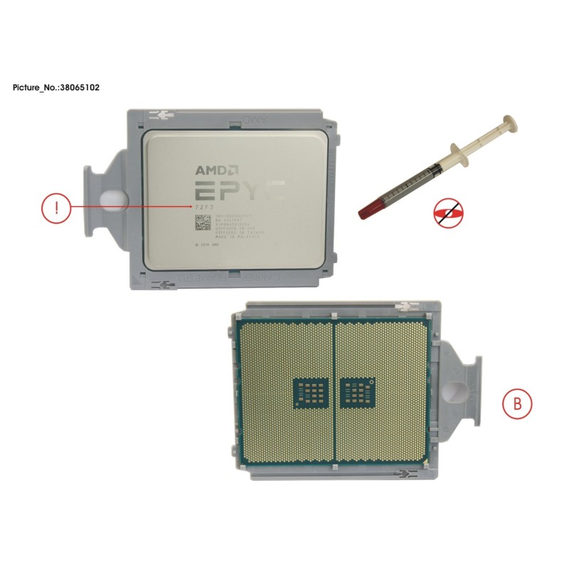38065102 - CPU SPARE AMD EPYC 72F3