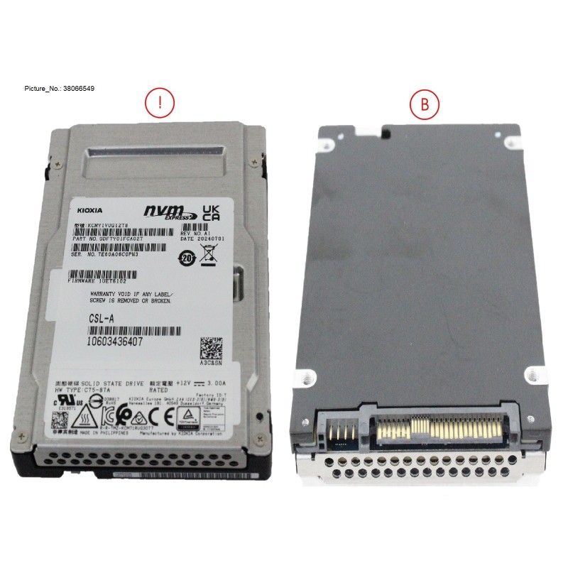 38066549 - SSD PCIE5 SFF MU 12.8TB
