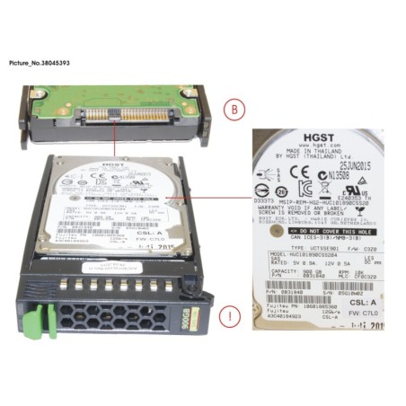38045393 - HD SAS 12G 900GB 10K 512N HOT PL 2.5  EP
