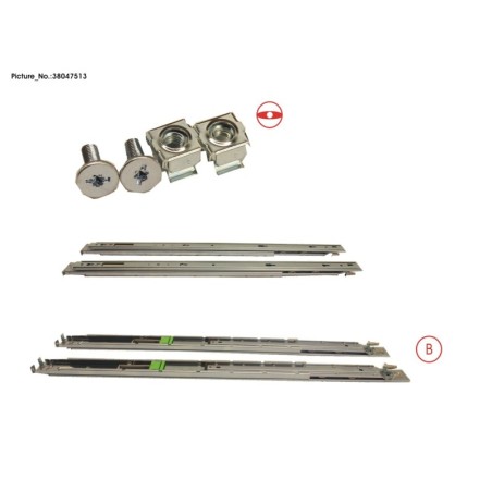 38047513 - RMK F1 SLIMLINE. SLIDE-IN RAIL. SCREW