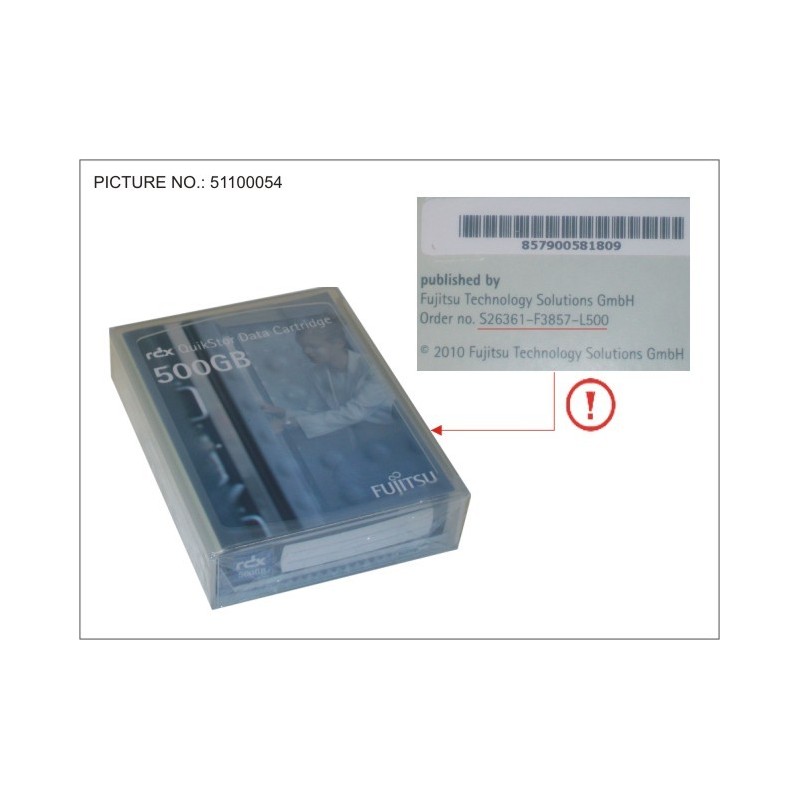 38016192 - RDX CARTRIDGE 500GB.1000GB