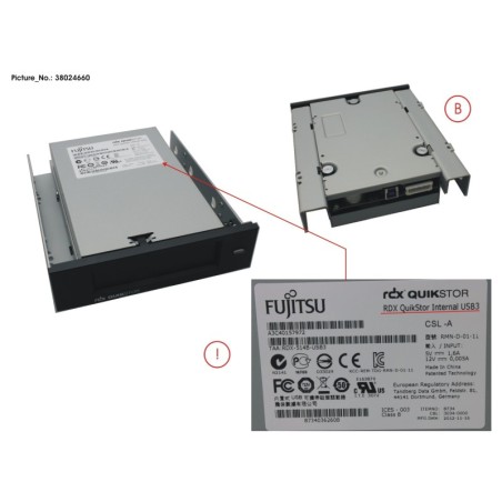 38024660 - RDX DRIVE USB3.0 5.25  INTERNAL