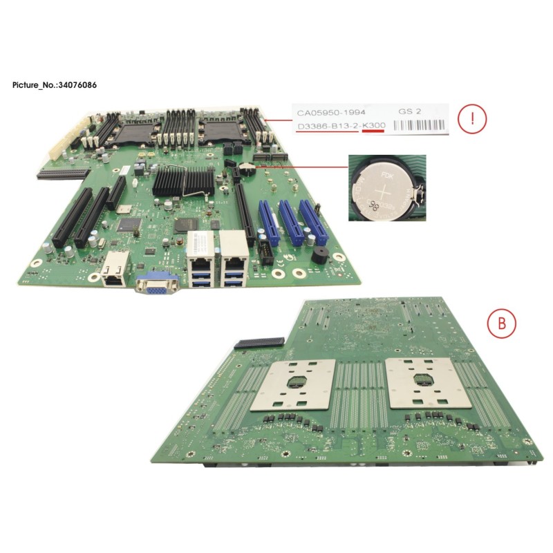 34076086 - SYSTEMBOARD RX2520 . TX2550 M5