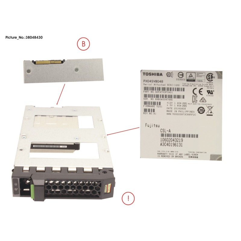 38048430 - SSD SAS 12G 480GB MIXED-USE 3.5  H-P EP