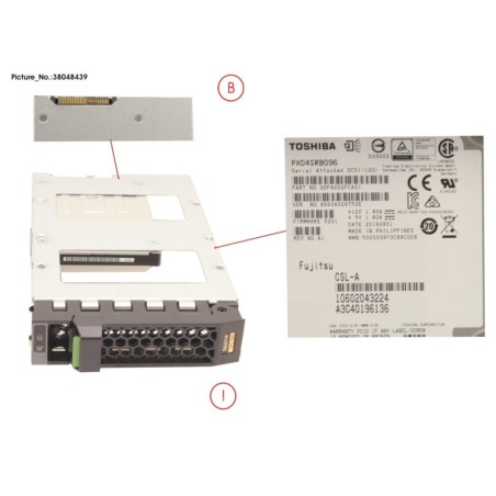 38048439 - SSD SAS 12G 960GB READ-INT. 3.5  H-P EP