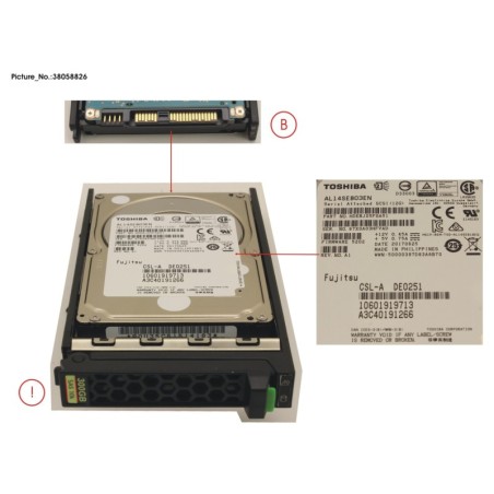 38058826 - HD SAS 12G 300GB 10K 512N HOT PL 2.5  EP