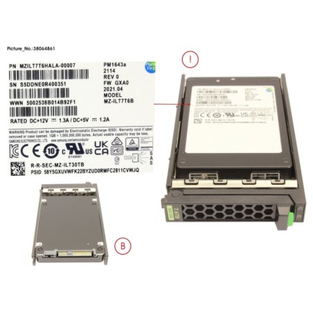 38064861 - SSD SAS 12G 7.68TB READ-INT. 2.5  H-P