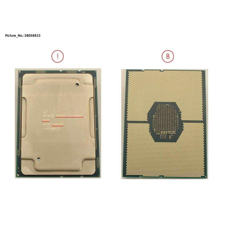 38058833 - CPU XEON PLATINUM 8158 3.0GHZ 150W