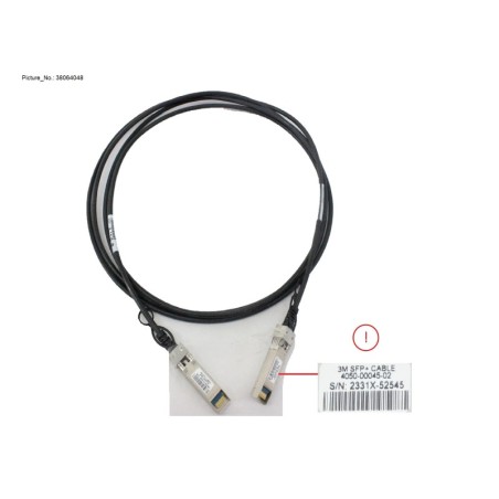 38064048 - 10G SFP+ DAC CABLE. PASV COPPER. 3M