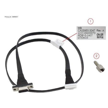 38066441 - FRONT VGA CABLE