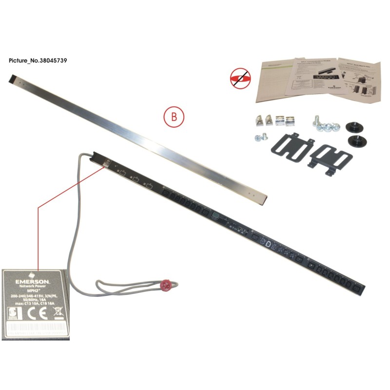 38045739 - PDU MANAGED 16A CEE ROT 18X10A + 6X16A
