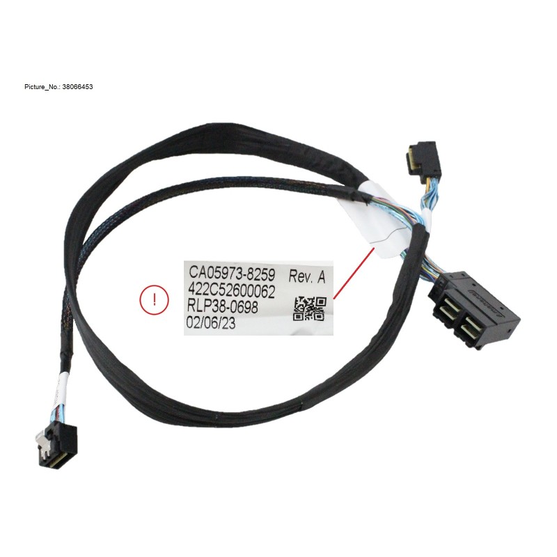 38066453 - MB (MINISAS HD) TO HSBP (SLIMSAS X4)