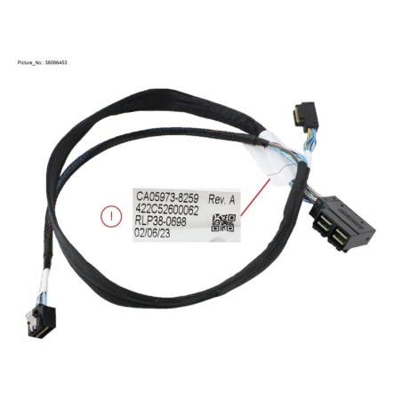 38066453 - MB (MINISAS HD) TO HSBP (SLIMSAS X4)