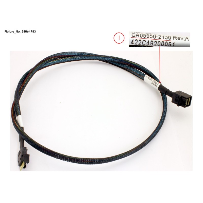 38064783 - DATA REAR RAID TO 8X2.5 BP CABLE