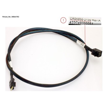 38064783 - DATA REAR RAID TO 8X2.5 BP CABLE