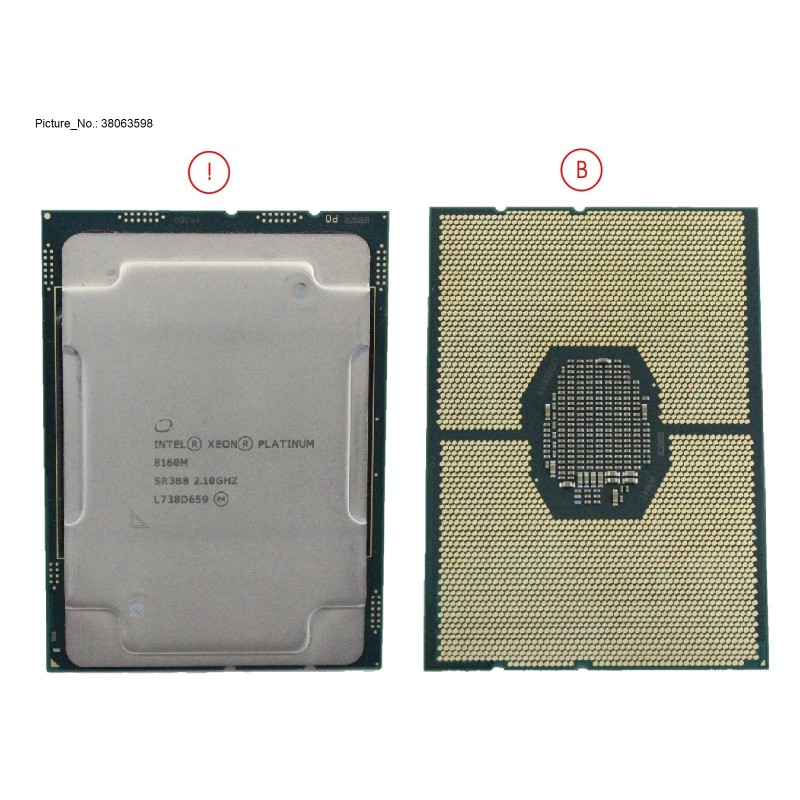38063598 - CPU XEON PLATINUM 8160M 2.1GHZ 150W
