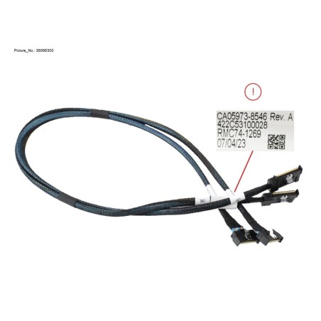 38066300 - RX4770M7 MB MCIO TO HSBP3 CN1.CN2 GEN5
