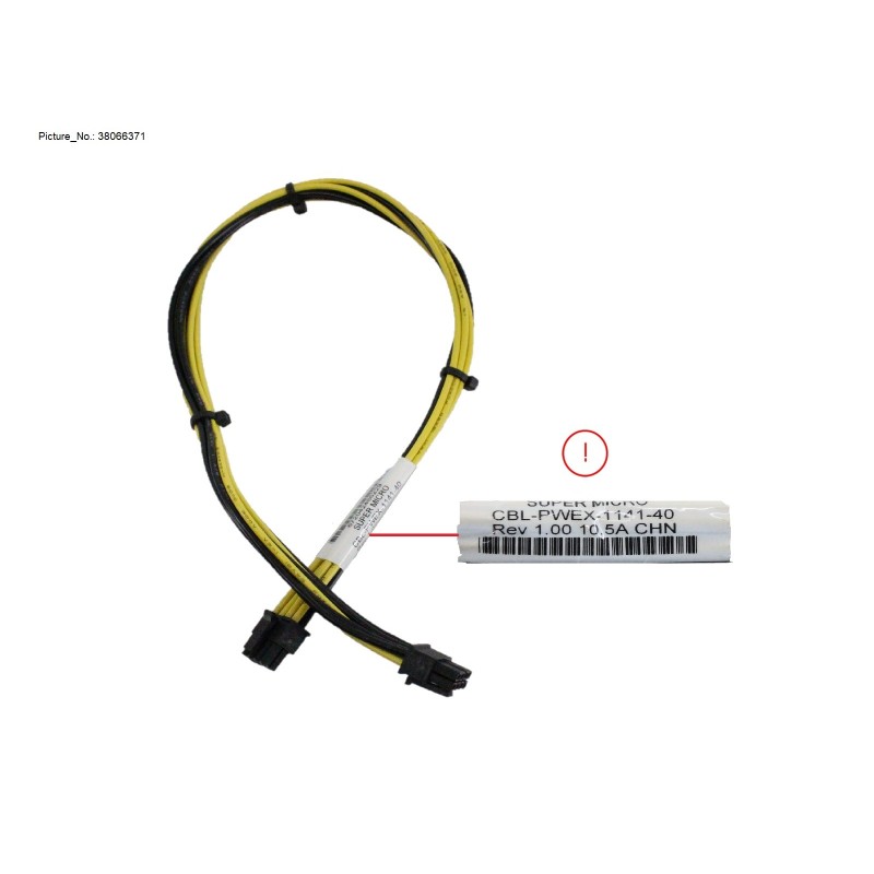 38066371 - HDD BP PWR CABLE 400MM (MB TO FANB)
