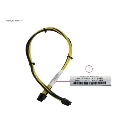 38066371 - HDD BP PWR CABLE 400MM (MB TO FANB)