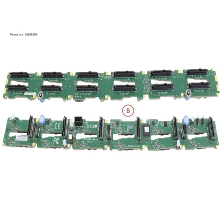 38066376 - 12-SLOT HYBRID HDD BACKPLANE