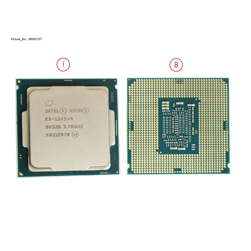 38063157 - CPU XEON E3-1245V6 3.7GHZ 73W