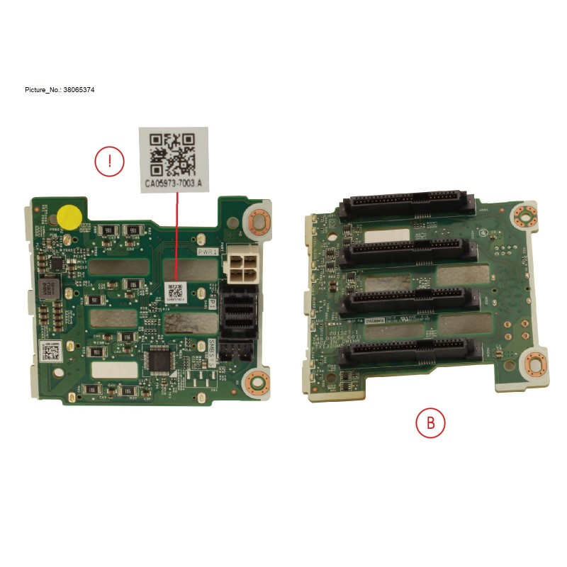 38065374 - 4X2.5 SAS. SATA HDD BP