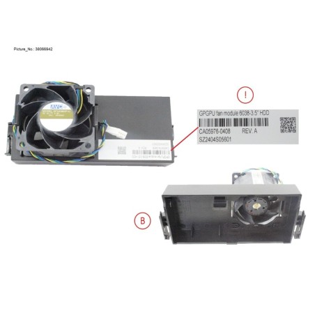 38066942 - GPGPU FAN MODULE 6038-3.5  HDD