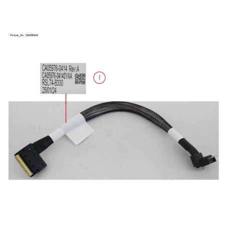 38066948 - 4 HDD SAS SIGNAL CABLE FOR C6.L6 RAID