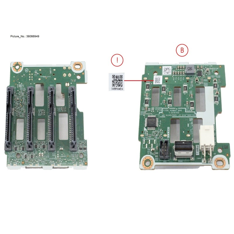38066949 - TX1320M6 4X2.5  SAS. SATA HDD BP