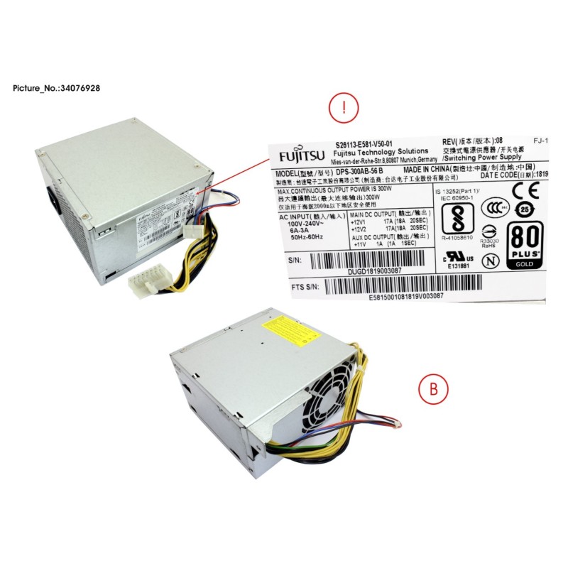 34076928 - PSU TX1330M4 Rev.   8