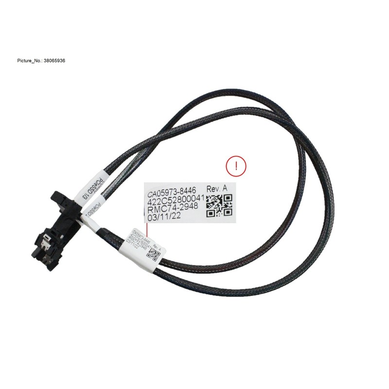 38065936 - PCIE G5 CABLE MB CPU1 TO COMBO HSBP (480
