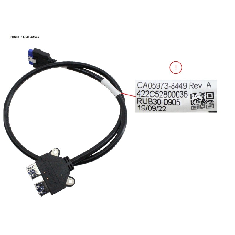 38065939 - FRONT USB3.0 CABLE