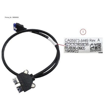 38065939 - FRONT USB3.0 CABLE