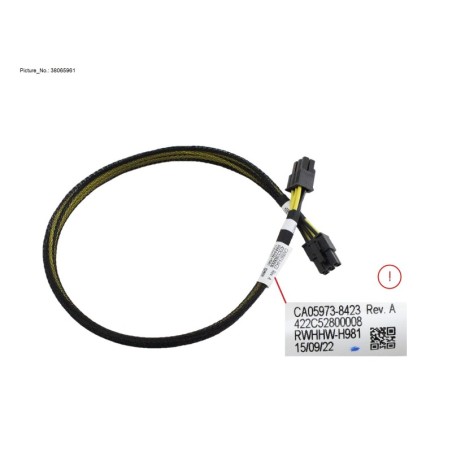 38065961 - POWER CABLE FOR SAS HSBP-2 (440 MM)