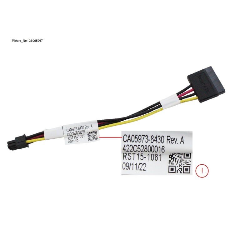 38065967 - POWER CABLE FOR 5.25  ODD