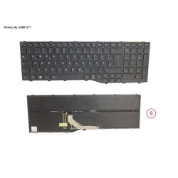 34081211 - KEYBOARD BLACK W. BL GERMANY
