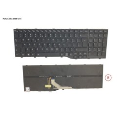 34081215 - KEYBOARD BLACK W. BL US
