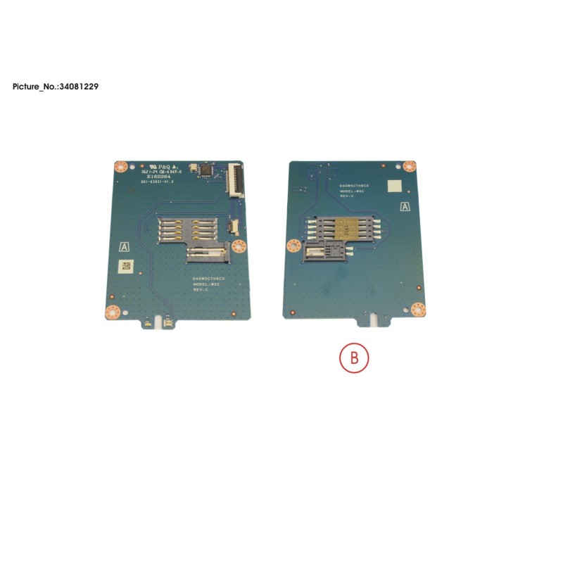 34081229 - SUB BOARD. SMART CARD
