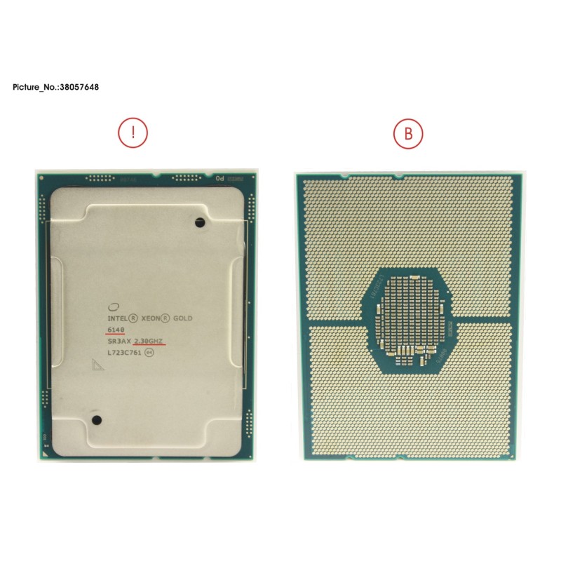 38057648 - CPU XEON GOLD 6140 2.3GHZ 140W