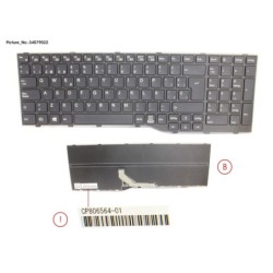 34079022 - KEYBOARD BLACK SPAIN WIN10